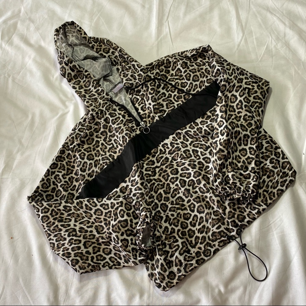 No Boundaries Crop Windbreaker Hoodie